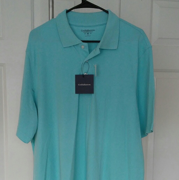 Croft & Barrow Signature Polo Angel Blue Shirt - Picture 1 of 6
